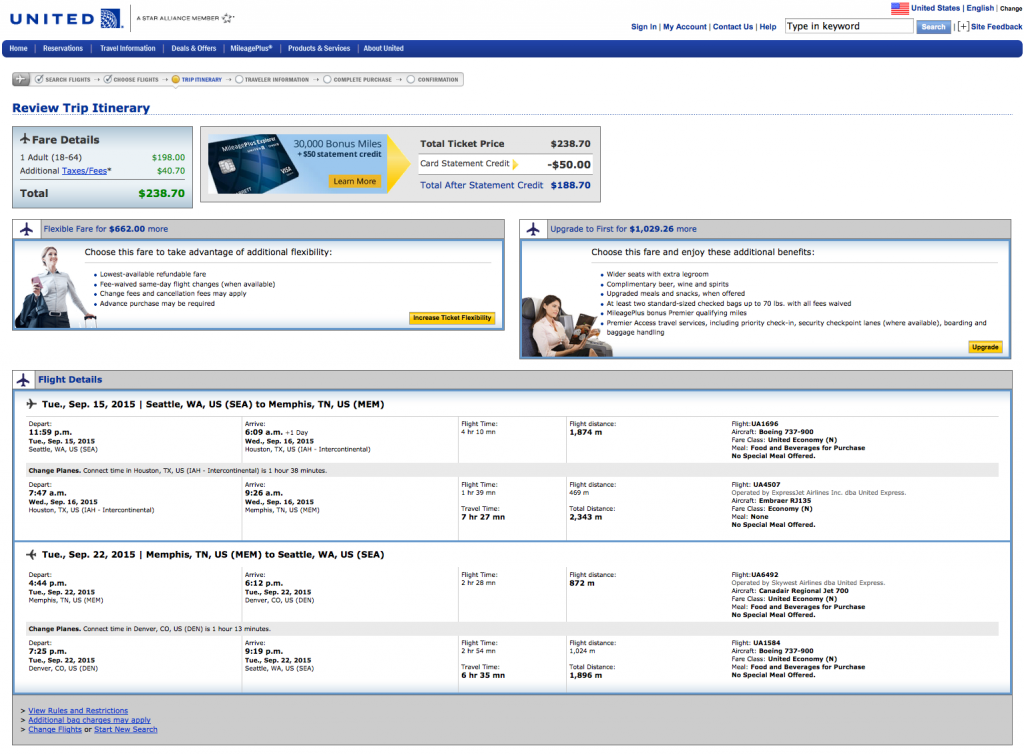 Seattle to Memphis $238 Round-Trip for Fall Travel