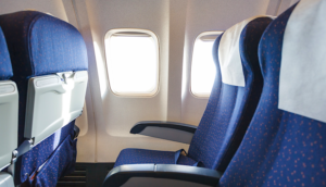 airplane seats window empty