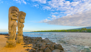 Tiki Statues on the Big Island of Hawaii