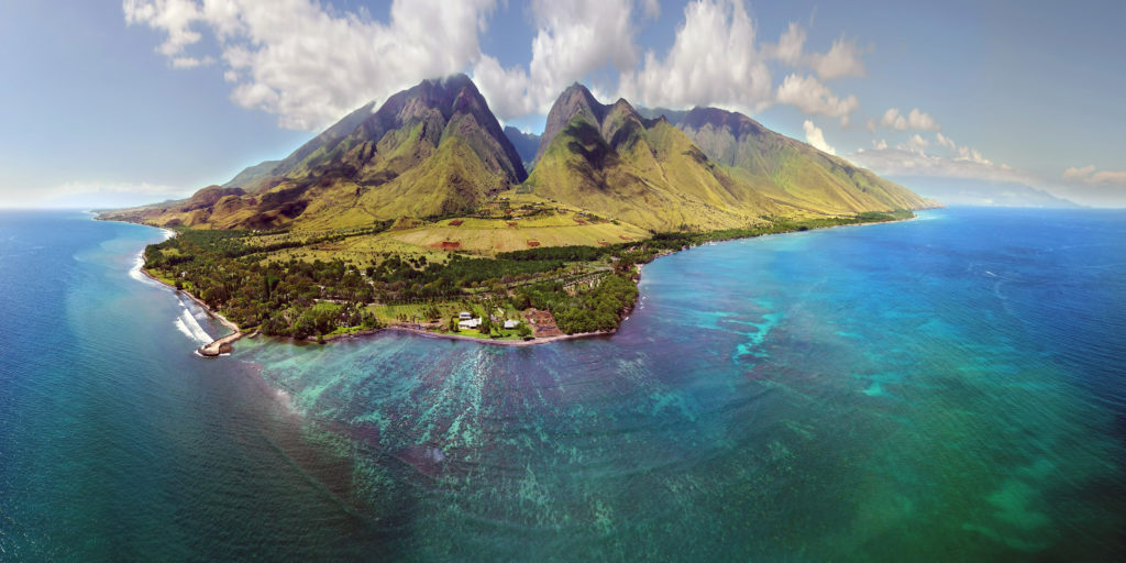 Aerial view of Maui