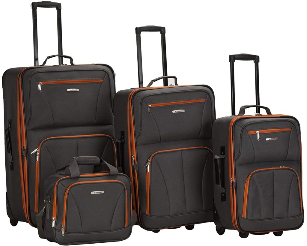 Rockland Journey Softside Upright Luggage Set