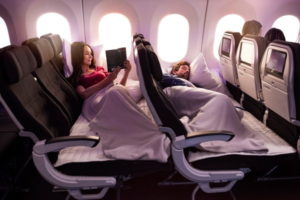 Economy Skycouch on Air New Zealand