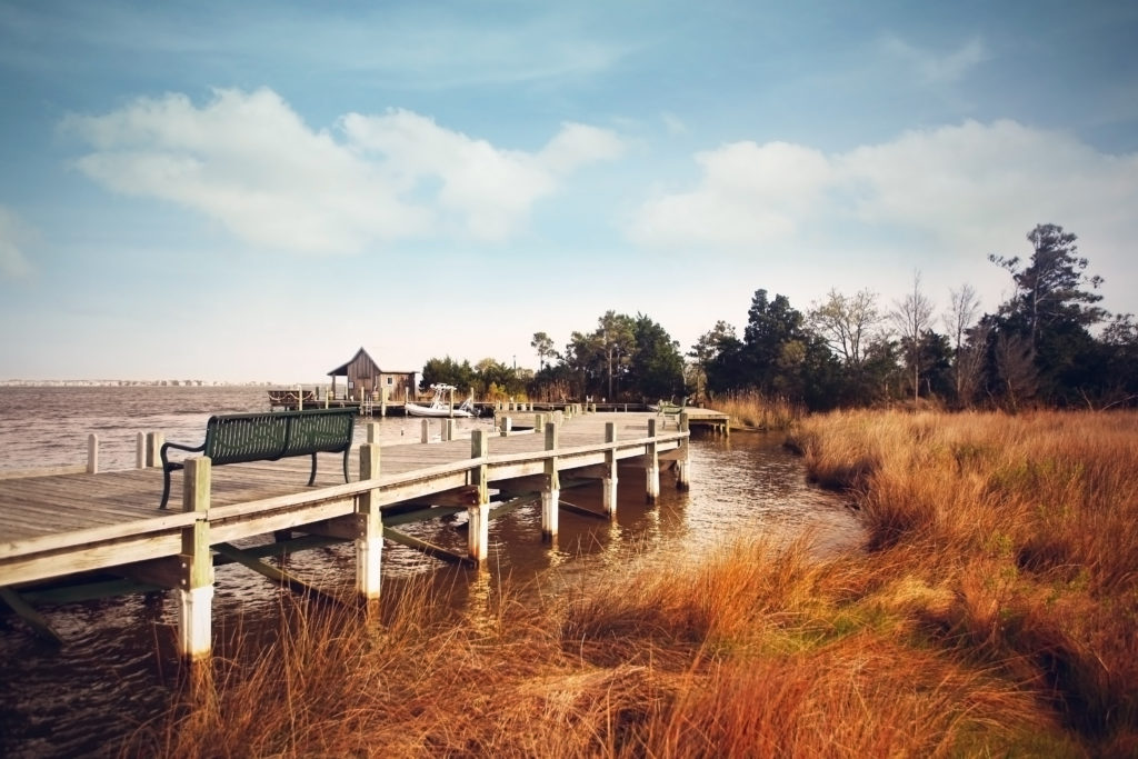 Pier on Roanoke Island, NC 