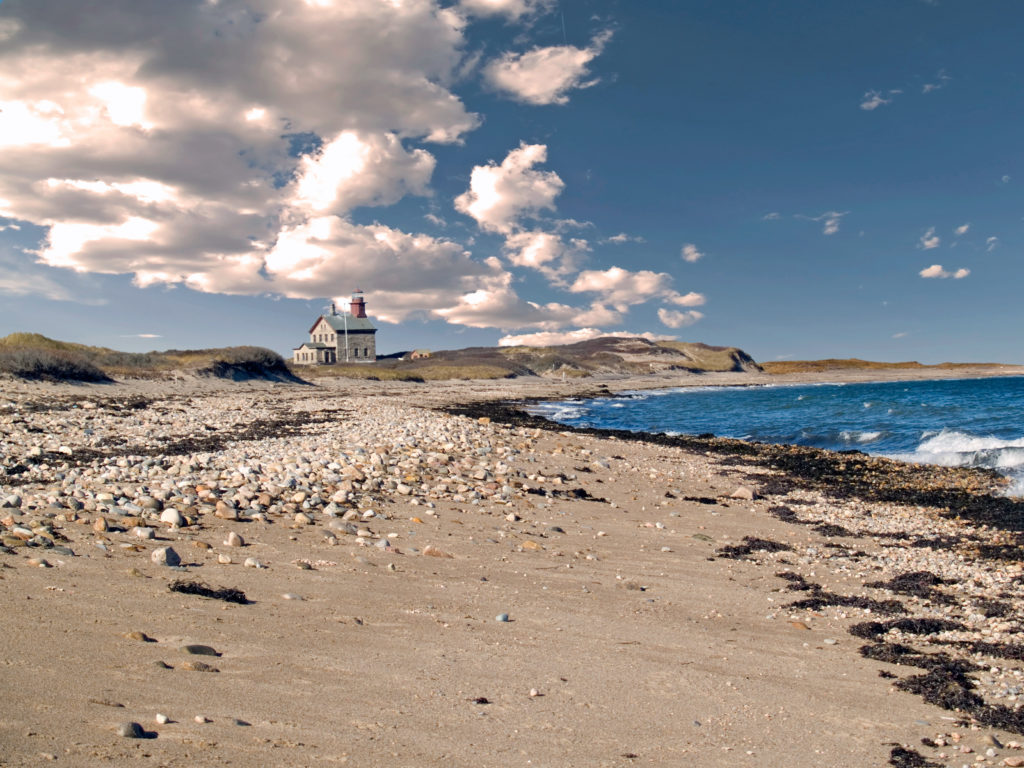 House on the shore on Block Island, RI 