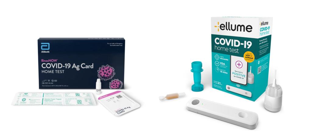 eMed and Azova at-home COVID-19 test kits
