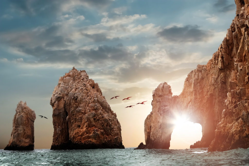 Arches of Los Cabos in Mexico, Baja California Sur.