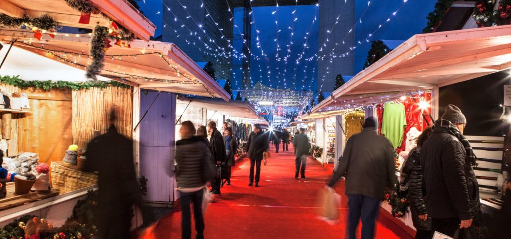 Paris La Défense Christmas Market, Paris, France