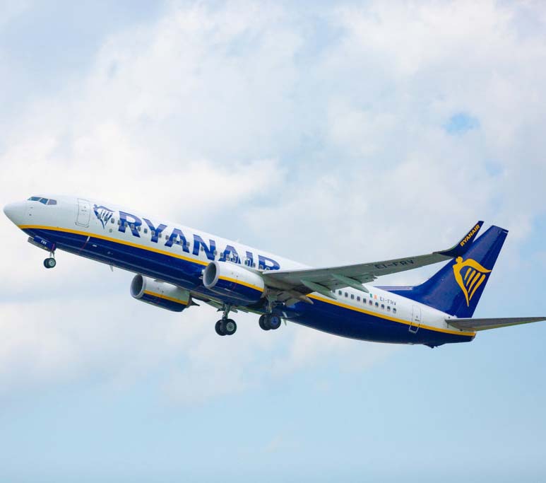 Ryanair plane mid-flight